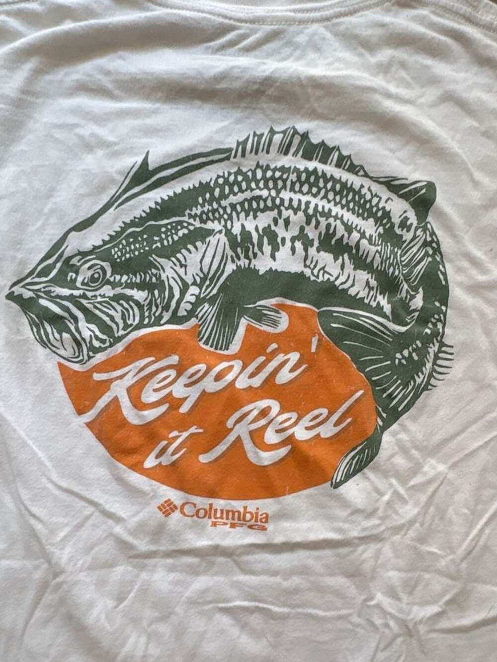 Vintage-Style Columbia PFG Keepin' It Reel Graphic T-Shirt Size Medium - Picture 2 of 5